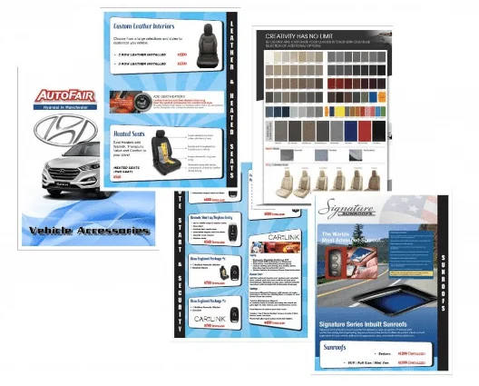 Custom Auto Sound catalogs and point-of-sale marketing materials